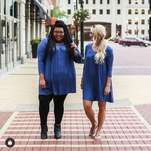 Blue Flowy Dress